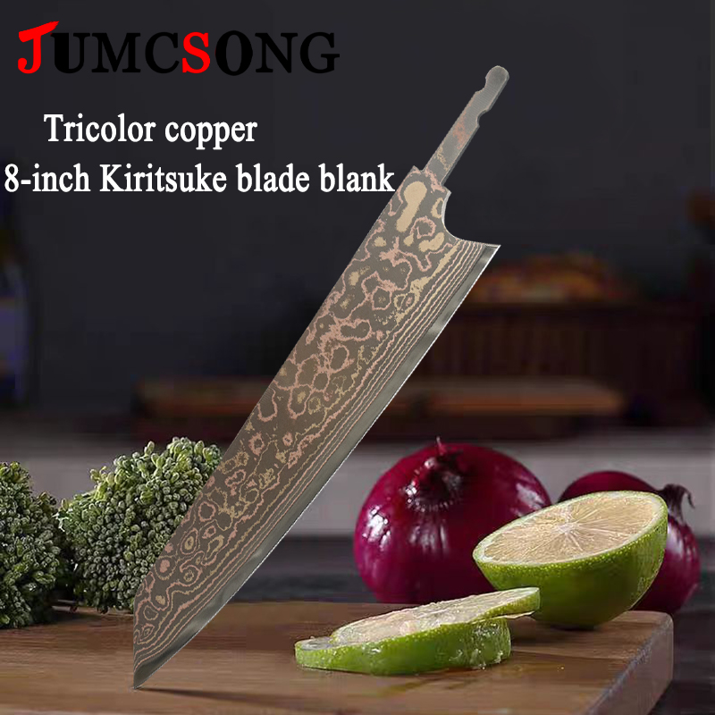 Commercial Kitchen Setup - JUMCSONG Hoja Kiritsuke Tricolor de Cobre
