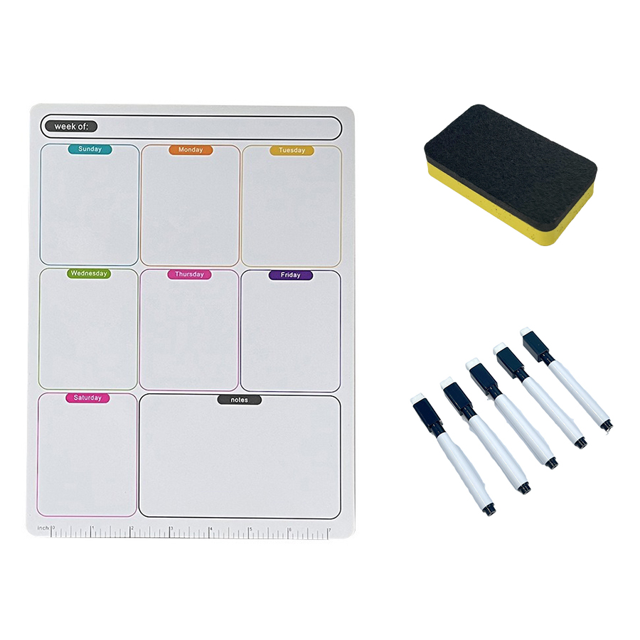 Commercial Kitchen Layout - Pizarra Magnética Blanca para Cocina, Calendario