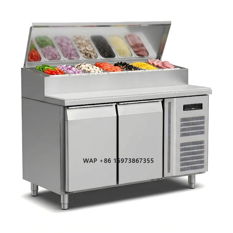 Commercial Kitchen Prep Table - Refrigerador de mostrador OEM de 2
