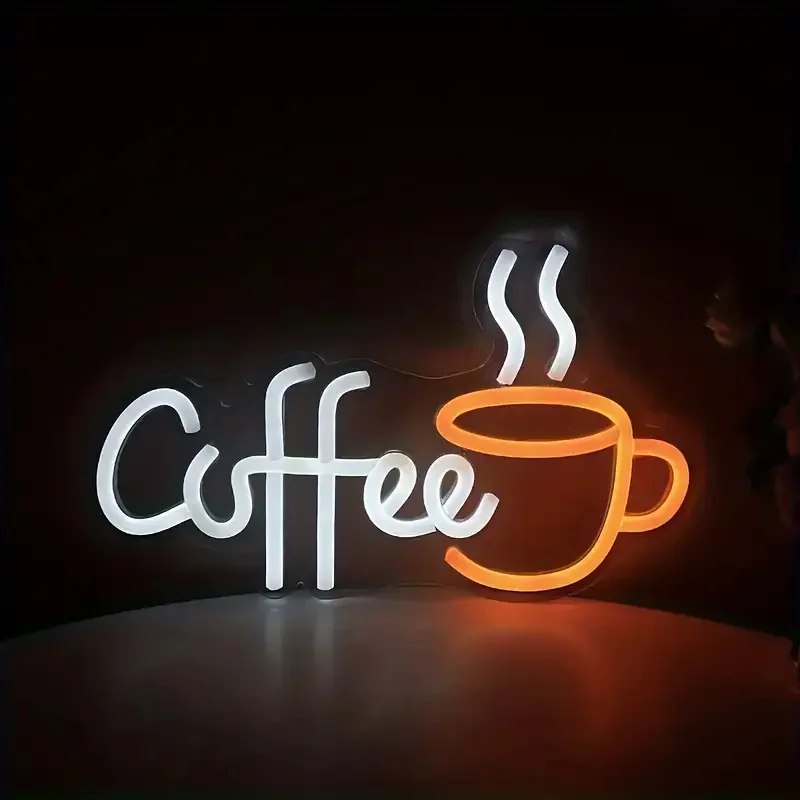 Commercial Kitchen Design - Letrero de neón diseñado con taza