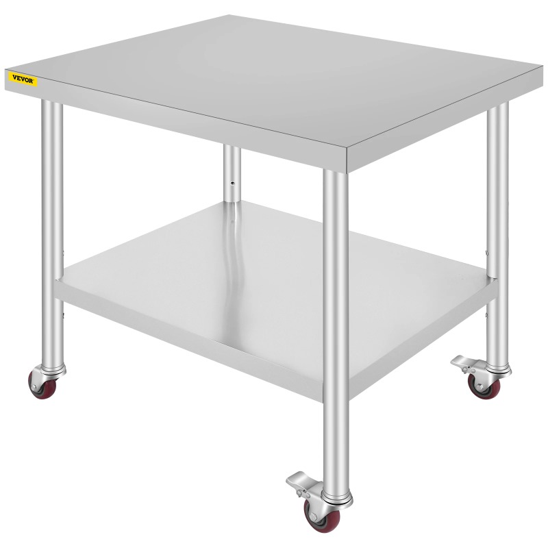 Commercial Kitchen Prep Table With Storage - Mesa de Preparación de Cocina de