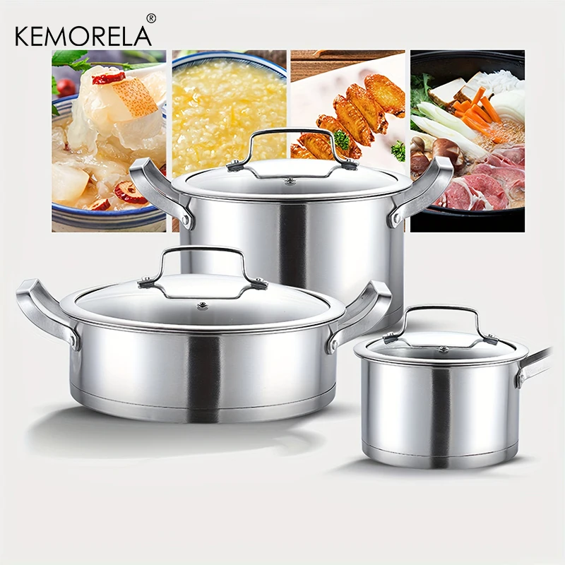 Soup Kettle Warmer - Juego de ollas de acero inoxidable