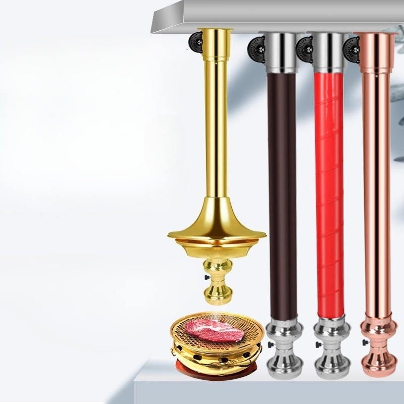 Commercial Exhaust Hood - Campana extractora telescópica para barbacoa coreana,