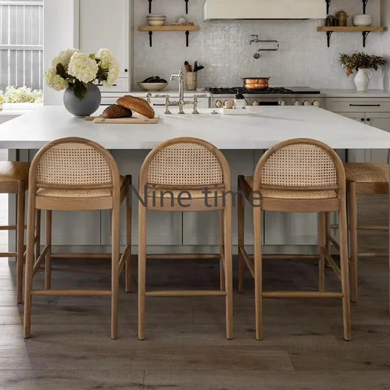 Commercial Kitchen Design - Silla de Bar de Madera Maciza