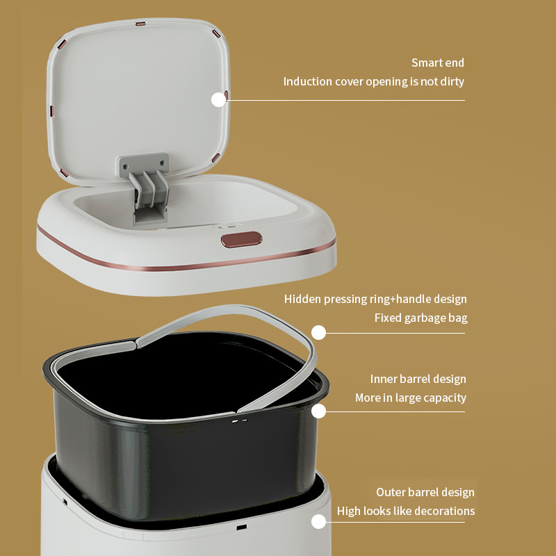 Cubo de basura inteligente de  - Commercial Kitchen Trash Can reseña y precio