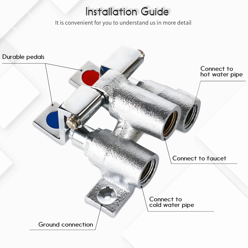 Válvula de pedal de latón de d - Commercial Kitchen Design reseña y precio
