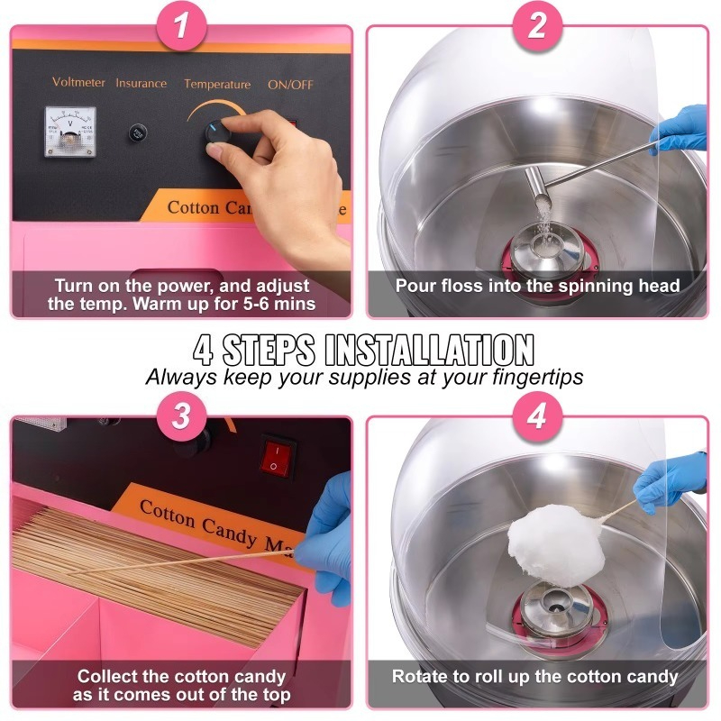 Máquina Comercial para Hacer A - Candy Floss Machine Commercial reseña y precio
