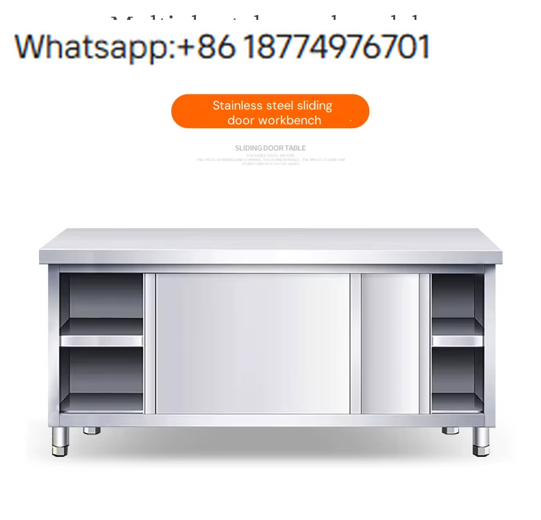 Mesa de Trabajo de Acero Inoxi - Commercial Kitchen Prep Table With Storage reseña y precio