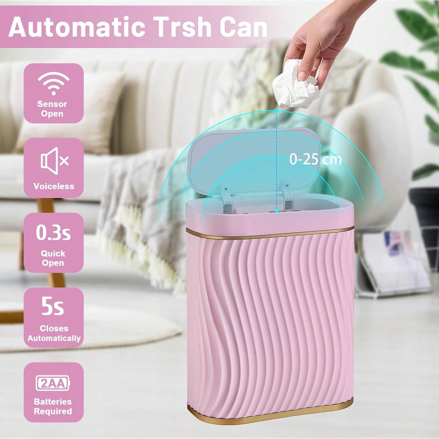Cubo de Basura Inteligente con - Commercial Kitchen Trash Can reseña y precio