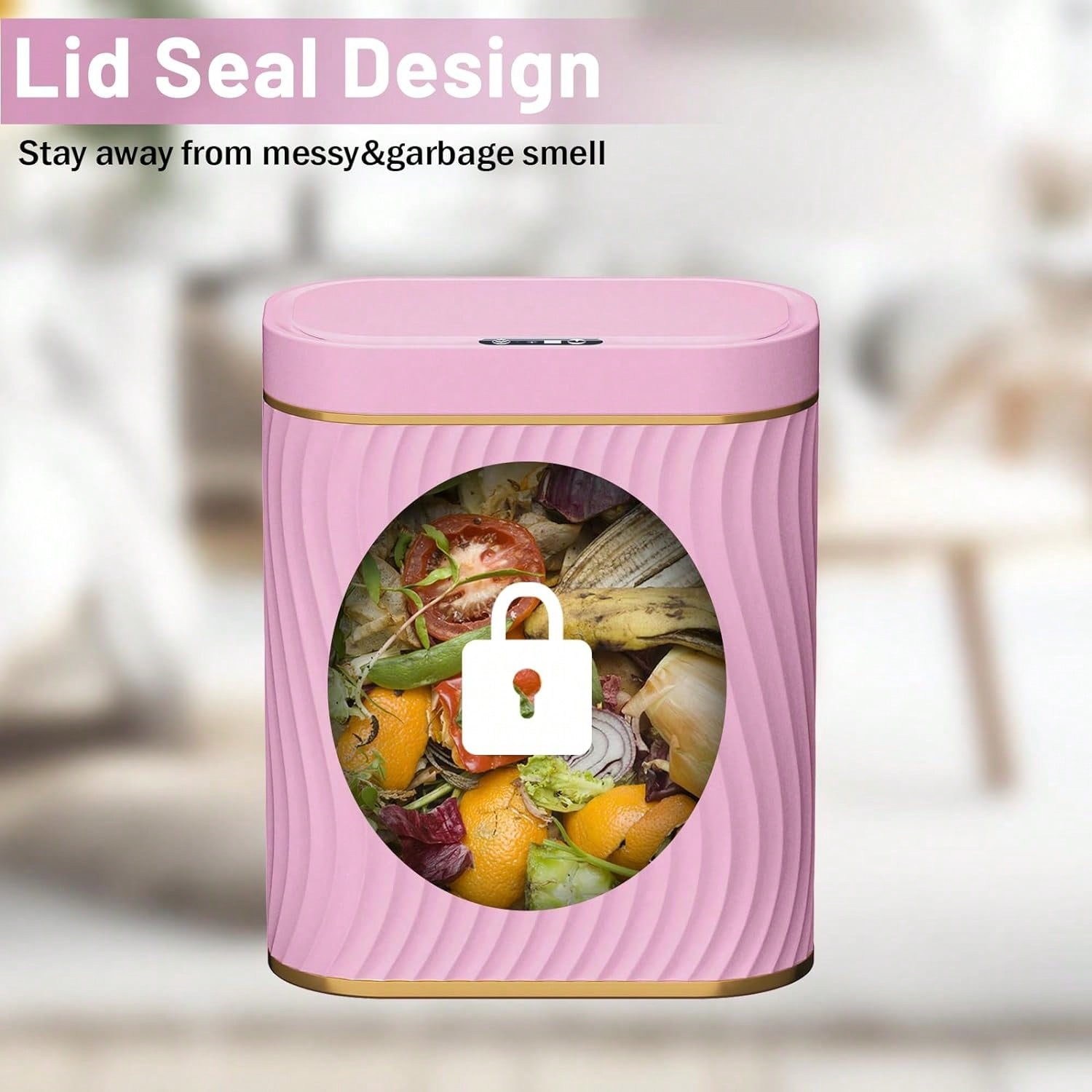 Cubo de Basura Inteligente con - Commercial Kitchen Trash Can reseña y precio