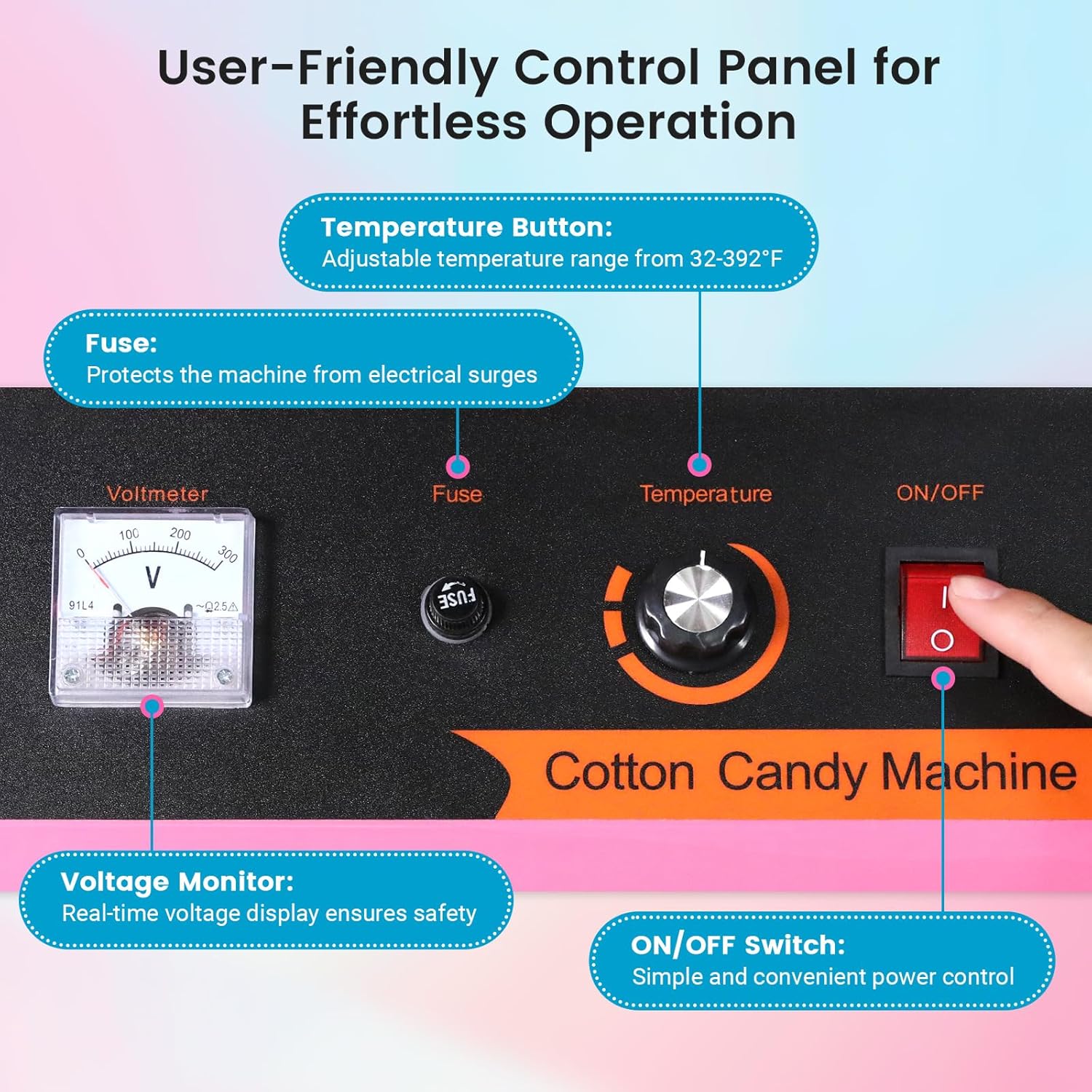 Máquina de Algodón de Azúcar E - Candy Floss Machine Commercial reseña y precio
