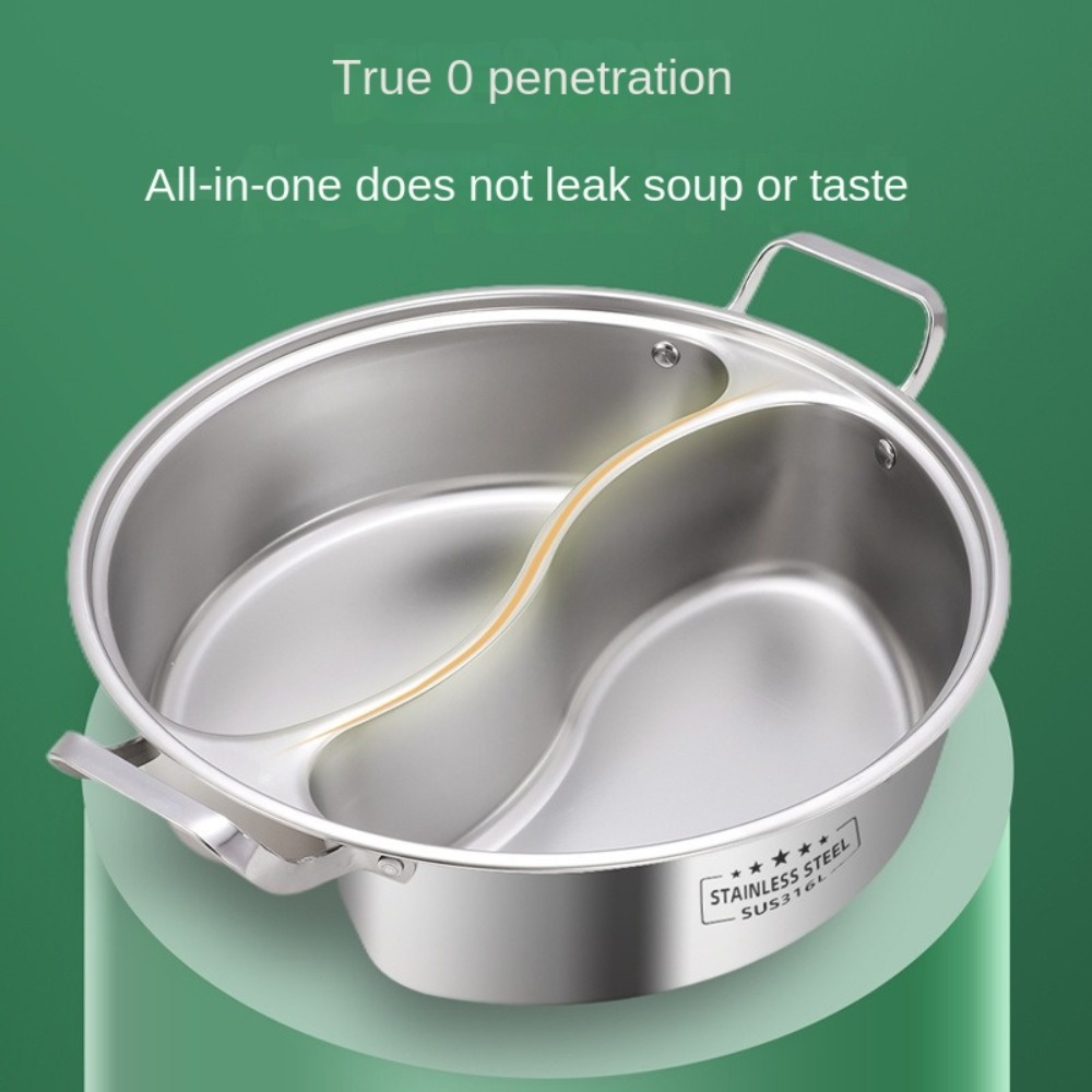 Olla caliente dividida doble d - Soup Kettle Warmer reseña y precio