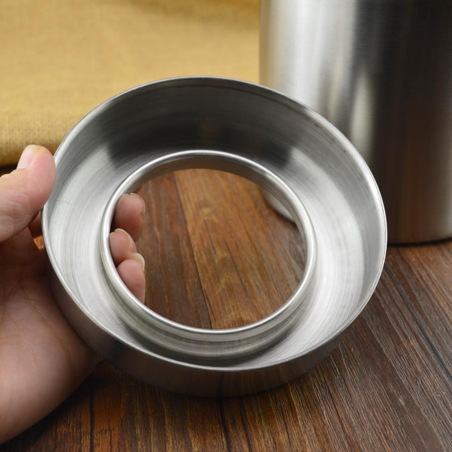 Cubo de basura de acero inoxid - Commercial Kitchen Trash Can reseña y precio