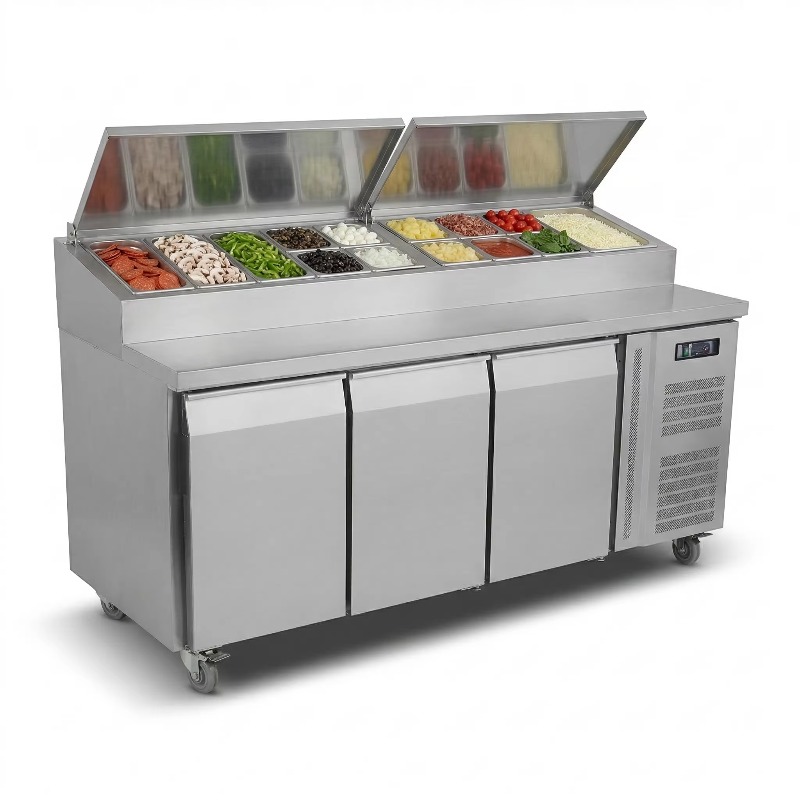 Refrigerador de mostrador OEM  - Commercial Kitchen Prep Table reseña y precio