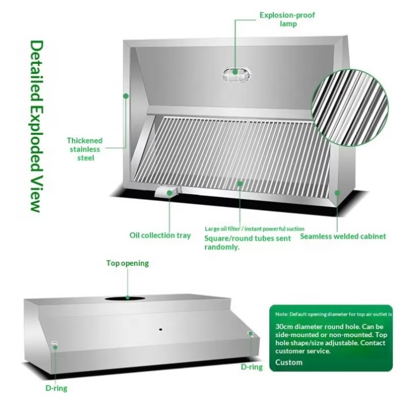 Campana Extractora Comercial P - Commercial Exhaust Hood reseña y precio