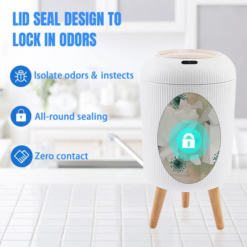 Cubo de Basura Automático con  - Commercial Kitchen Trash Can reseña y precio