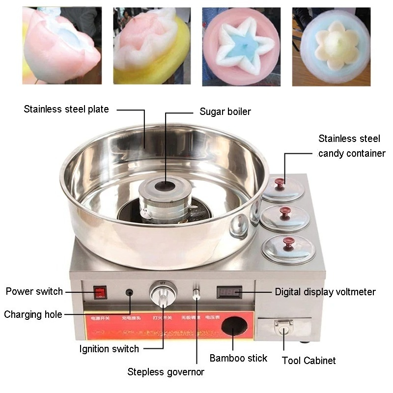 Máquina Comercial de Algodón d - Candy Floss Machine Commercial reseña y precio