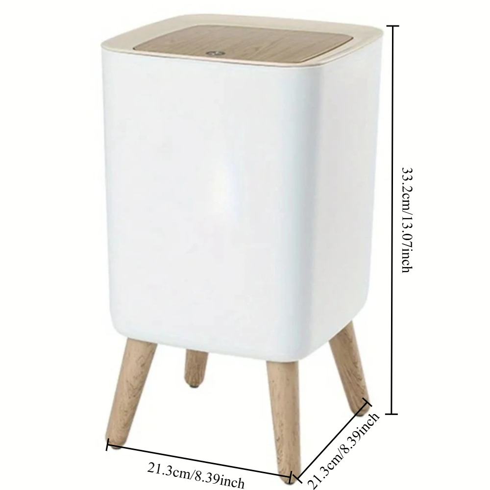 Cubo de Basura de Madera Blanc - Commercial Kitchen Trash Can reseña y precio
