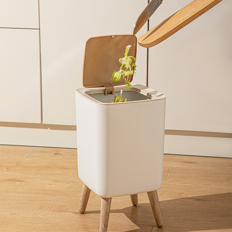 Cubo de Basura de Madera Blanc - Commercial Kitchen Trash Can reseña y precio