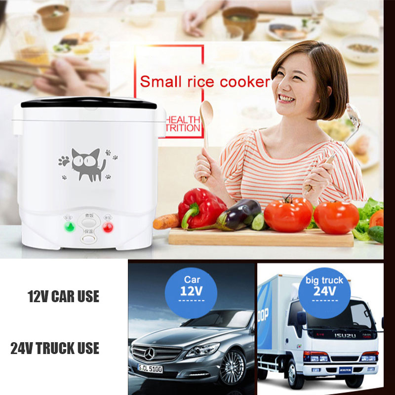 Mini olla arrocera de 12V y 24 - Soup Kettle Warmer reseña y precio