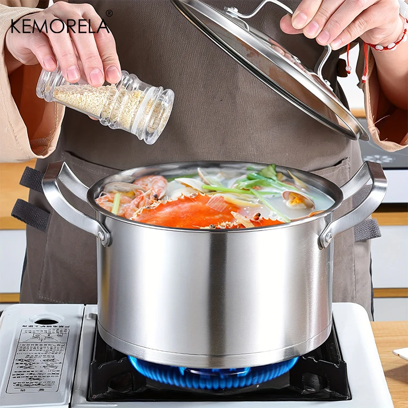 Juego de ollas de acero inoxid - Soup Kettle Warmer reseña y precio