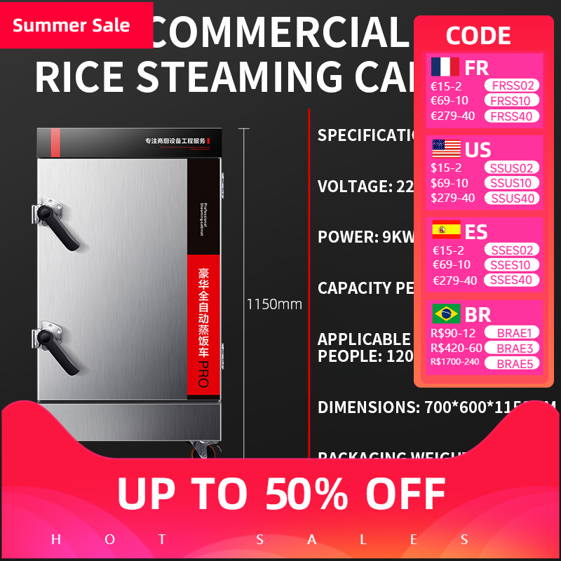 Gabinete de arroz a vapor, cal - Commercial Rice Cooker reseña y precio