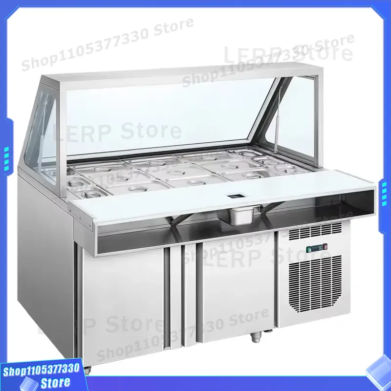 Mesa de Preparación Refrigerad - Commercial Kitchen Prep Table reseña y precio